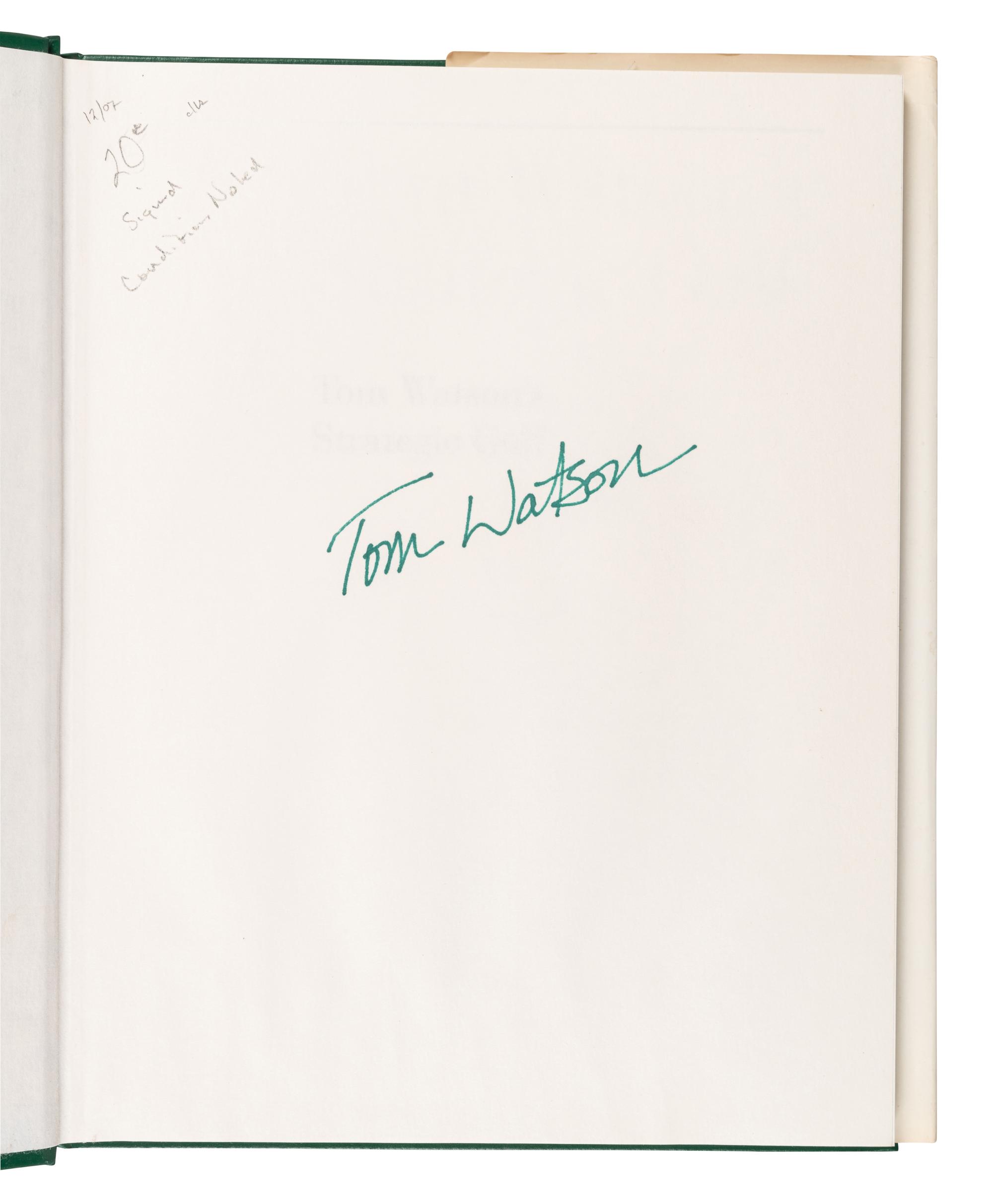 A Group of Seven Books on Golf Signed by Arnold Palmer, Sam Snead, Lee Trevino and Tom Watson