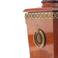 A George III Style Mahogany and Gilt Bronze Mounted Cellarette