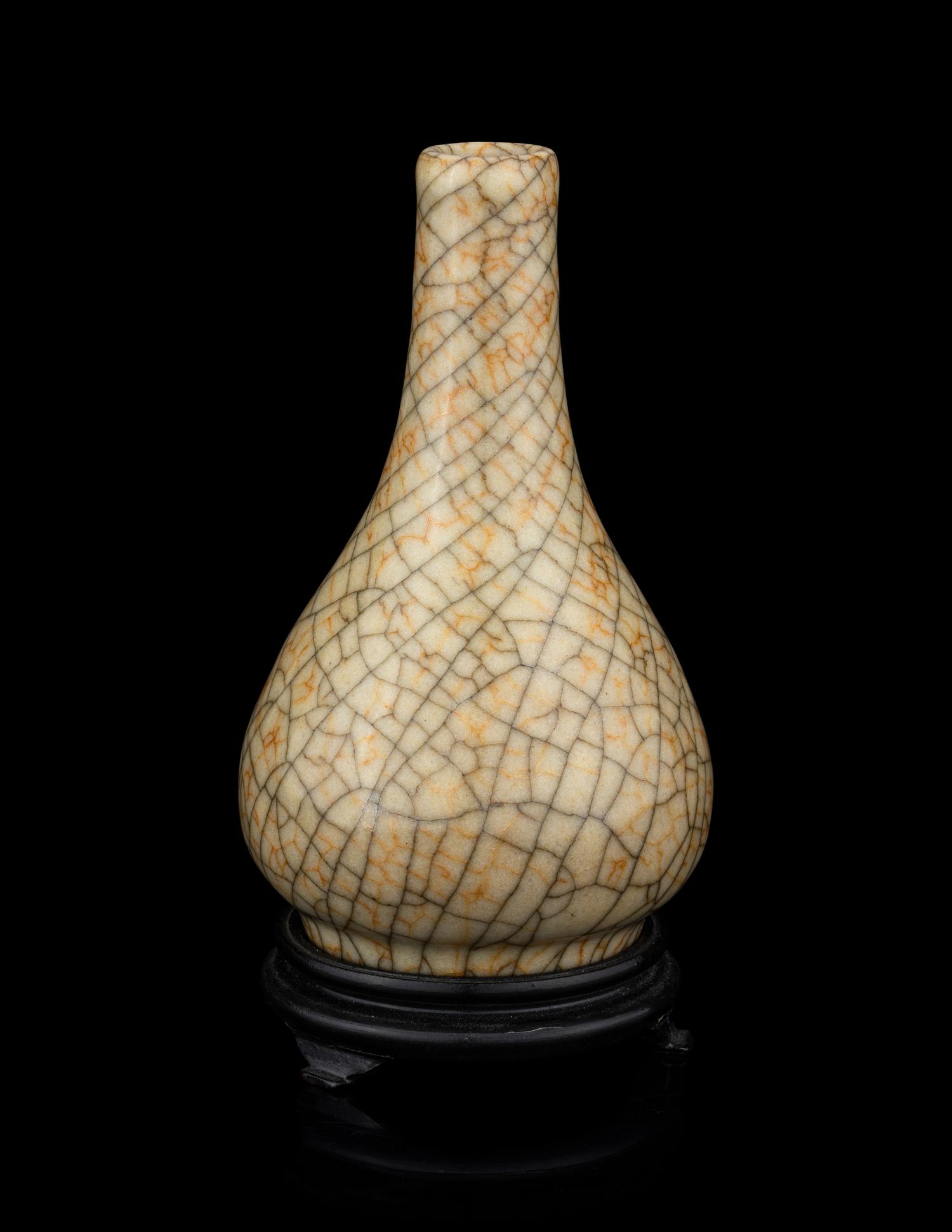 A Chinese Ge Type Bottle Vase