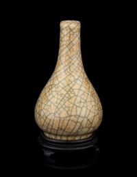 A Chinese Ge Type Bottle Vase