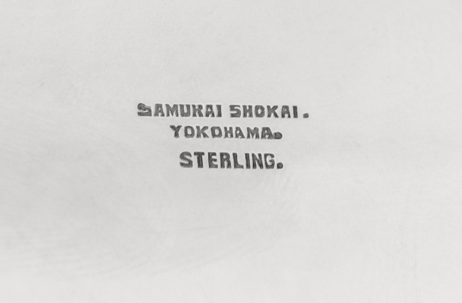 A Japanese Silver Center Bowl