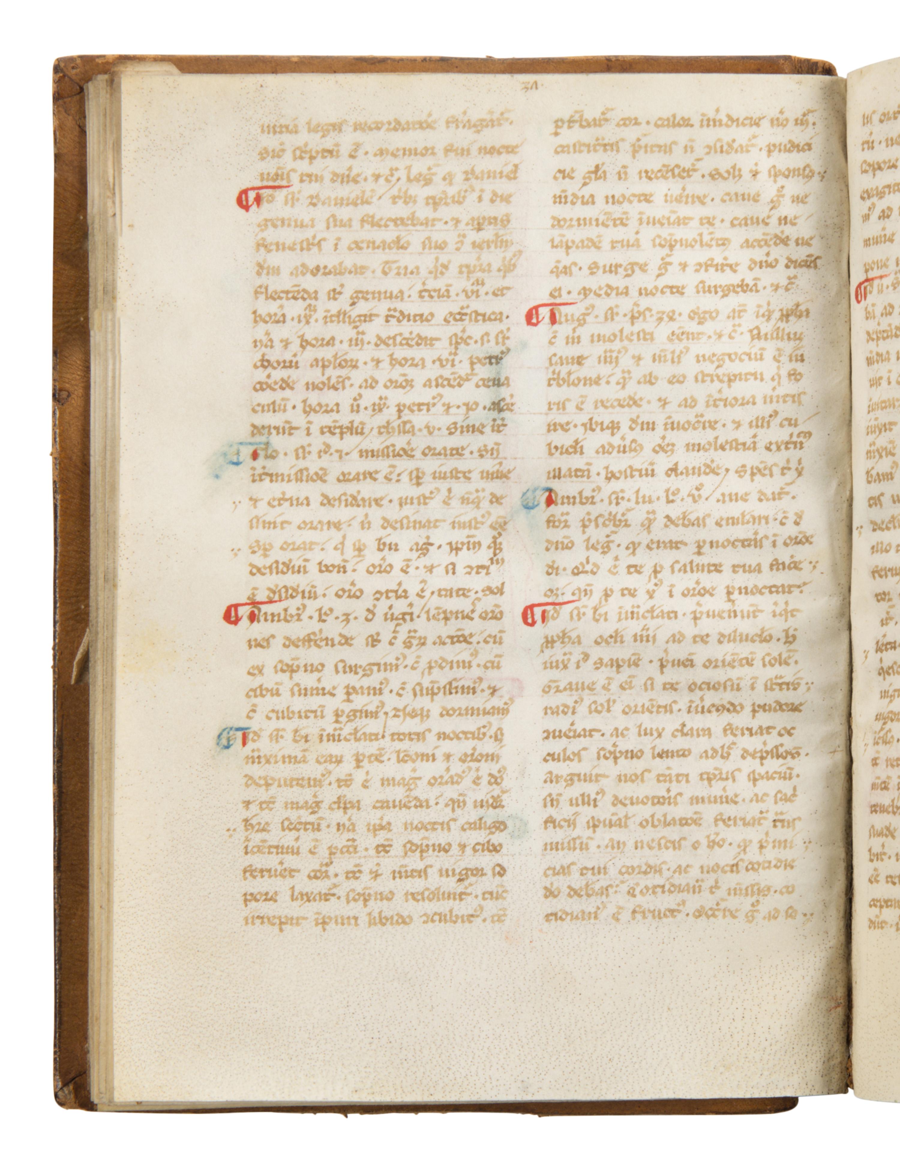 STEPHANUS BEDOCIUS (?) Liber de fructibus poenitentiae ( The Fruits of Penance ), in Latin, manuscript on parchment [Southern France, Provence, first half of 14th century]