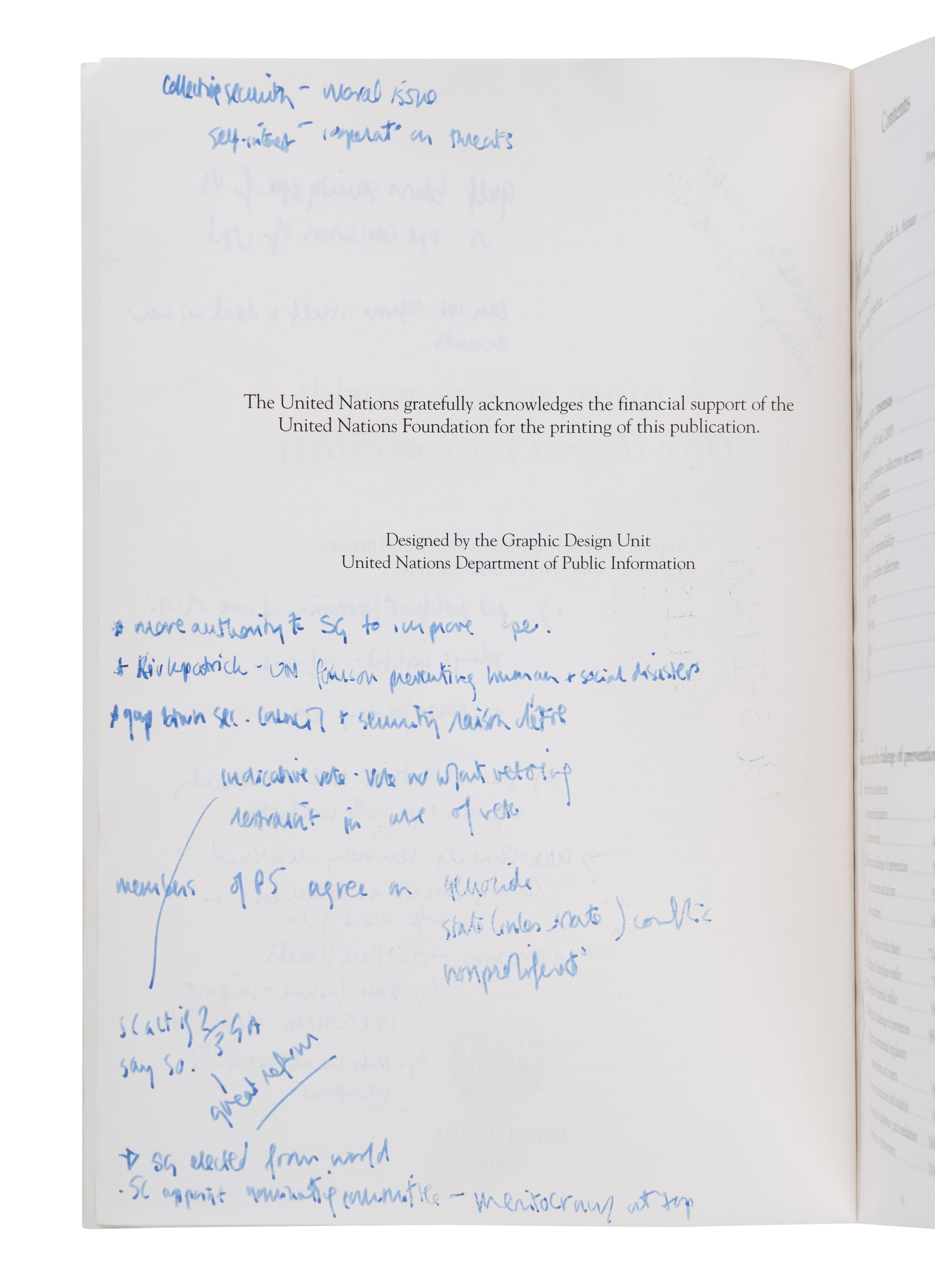 UNITED NATIONS A More Secure World: Our Shared Responsibility. Report of the High-Level Panel on Threats, Challenges and Change . 2004.