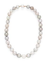 MULTICOLORED SOUTH SEA AND TAHITIAN CULTURED PEARL NECKLACE