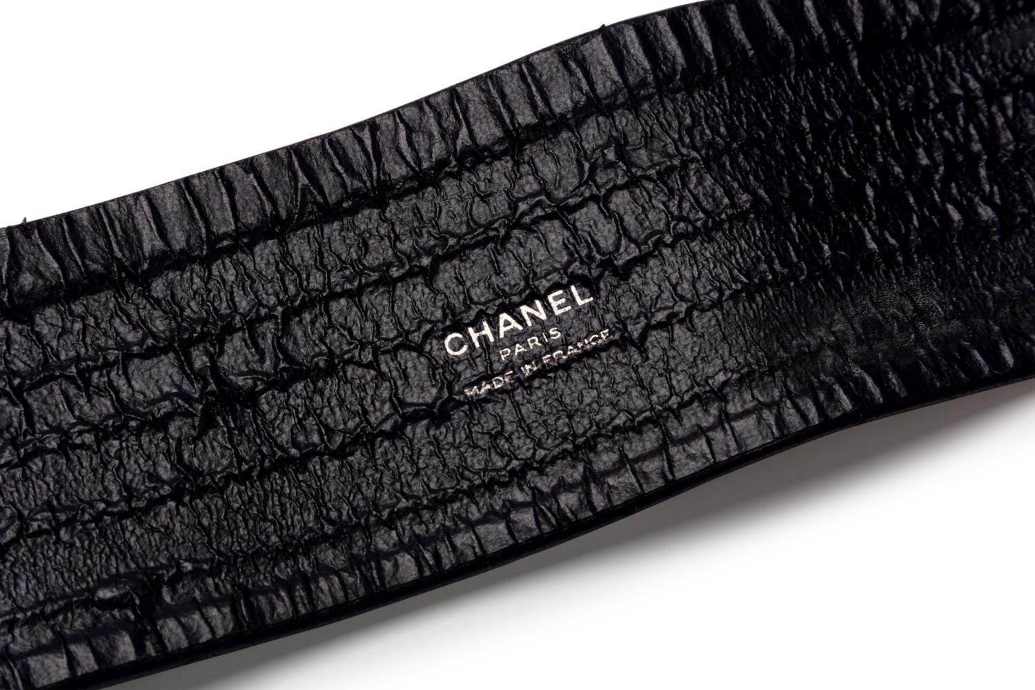 Chanel Leather Belt with Coco Buckle, 1970s