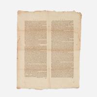 [Americana] [Hancock, John] Printed Excise Bill of the Commonwealth of Massachusetts