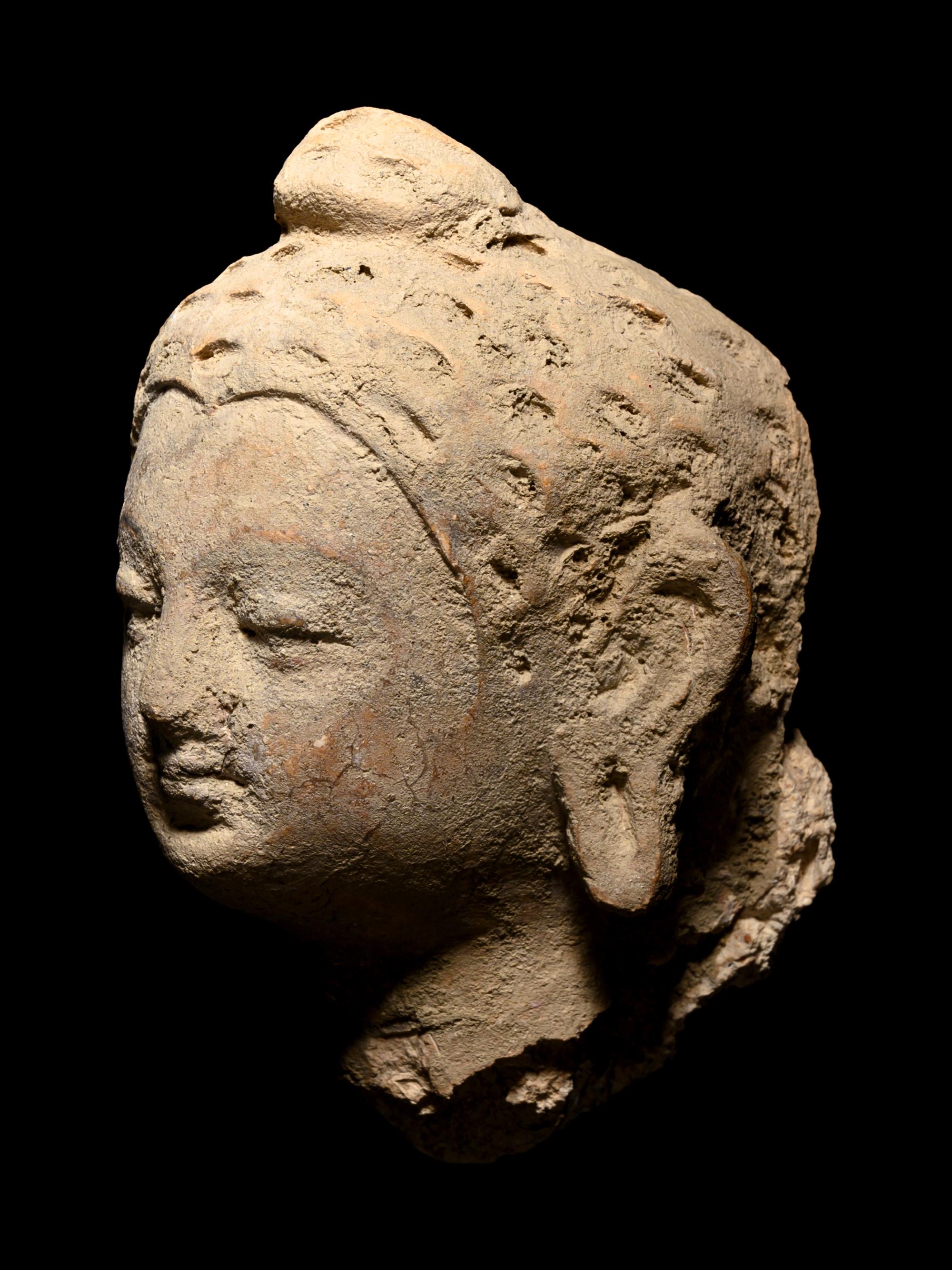 Five Gandharan Fragmentary Stucco Heads