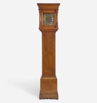 A Queen Anne carved maple tall case clock Works by Thomas Crow (active c. 1770-1824), Wilmington, DE, the case possibly Chester County, PA, circa 1770