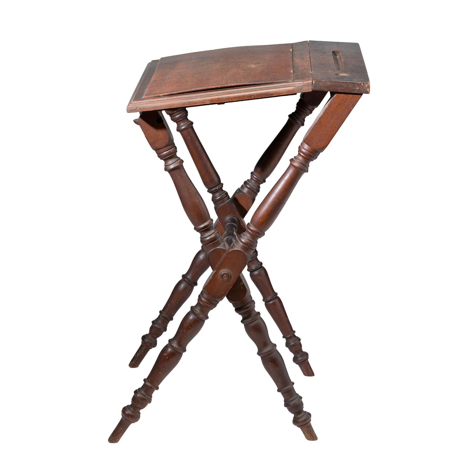 [Civil War] Folding desk table possibly used in the field during the Civil War.