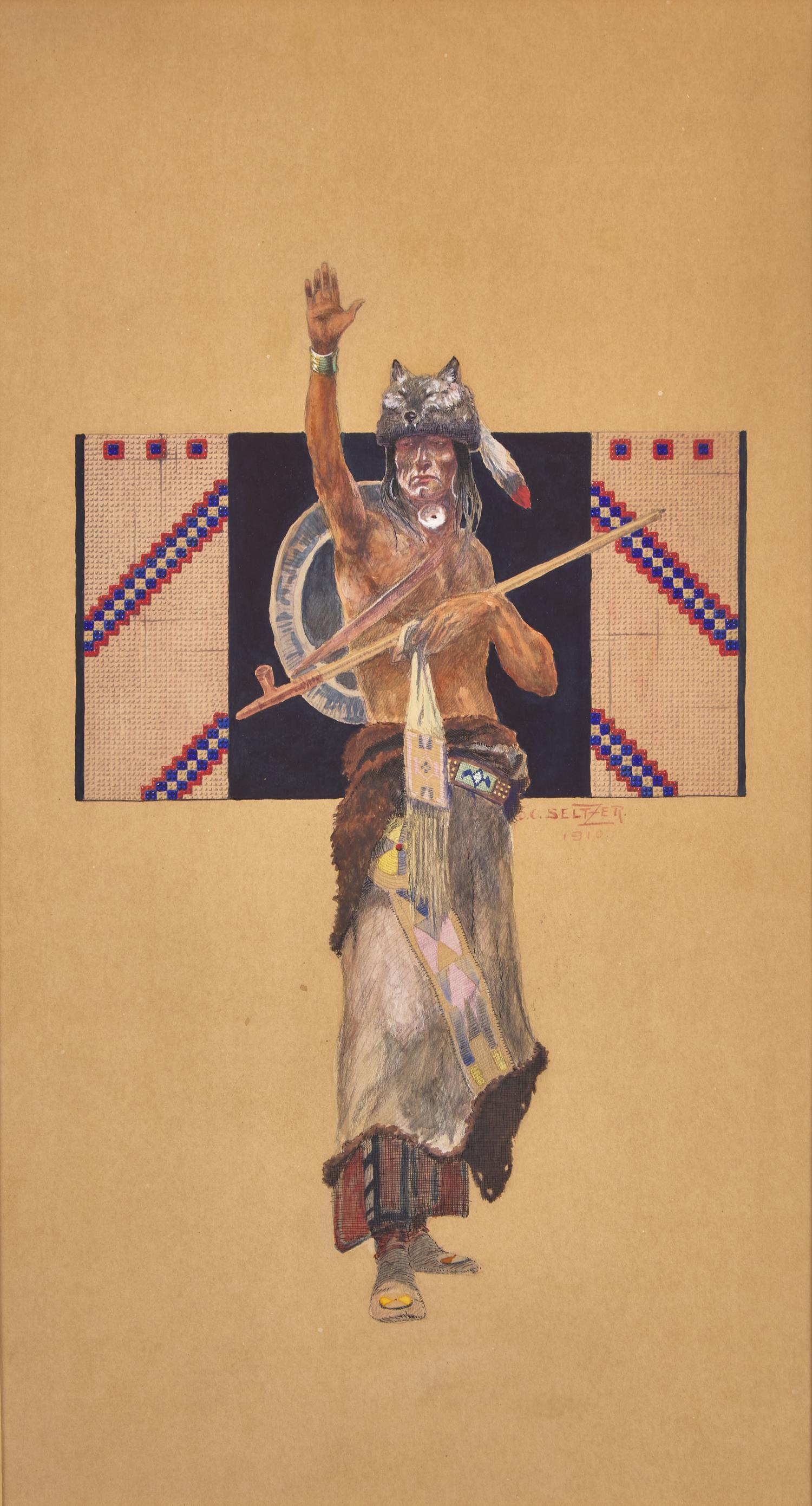 Indian in Wolf Head , 1910