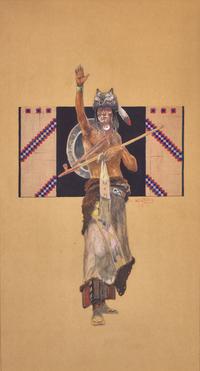 Indian in Wolf Head , 1910