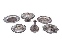 Six American Silver Table Wares