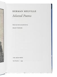 [ARION PRESS]. MELVILLE, Herman (1819-1891). Selected Poems . Barry MOSER (b. 1940), illustrator. San Francisco: Arion Press, 1995.