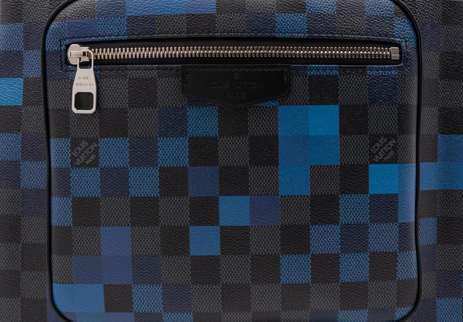 Louis Vuitton Josh Backpack in Damier Graphite Coated Canvas, Pixel Blue, 2018