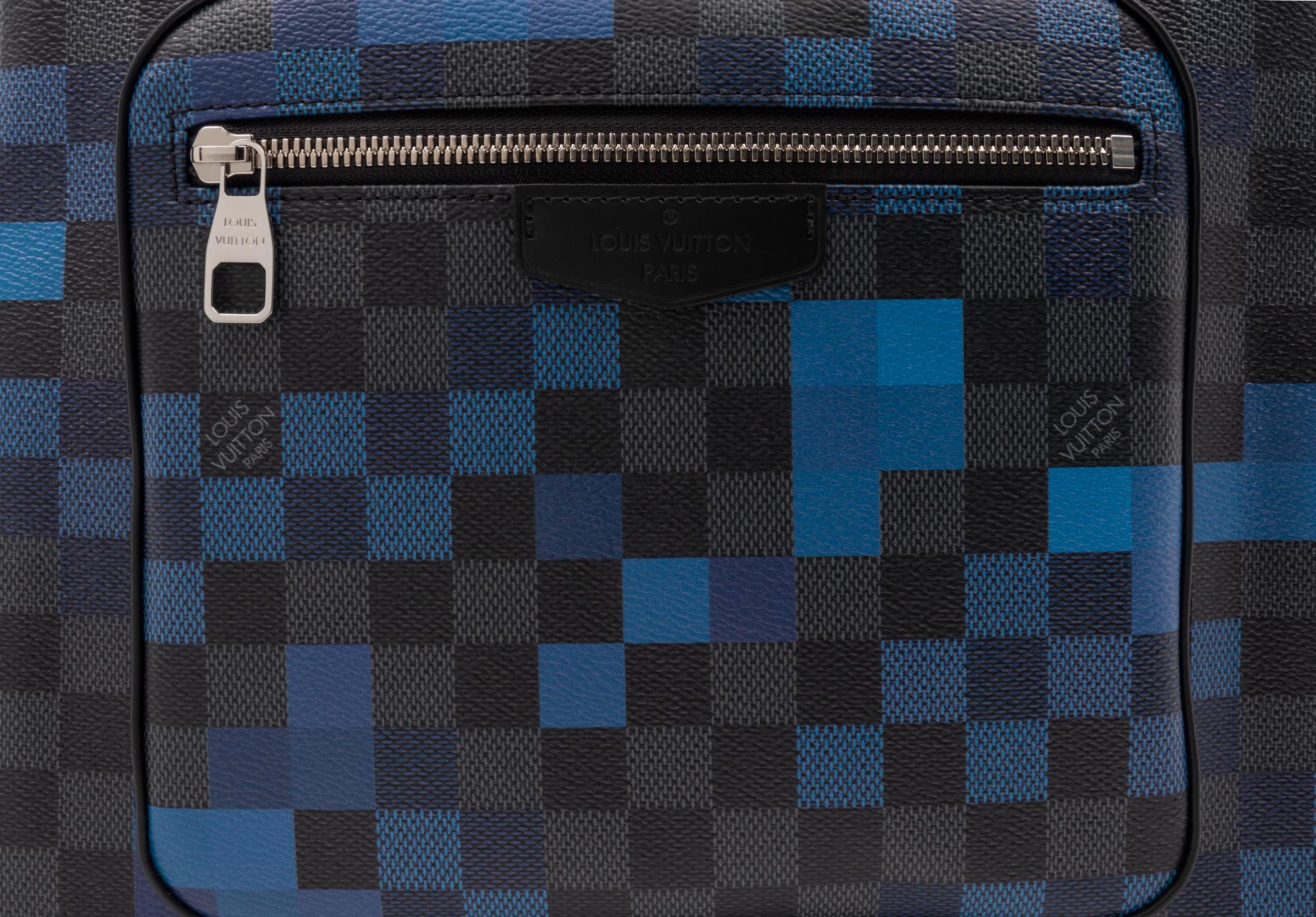 Louis Vuitton Josh Backpack in Damier Graphite Coated Canvas, Pixel Blue, 2018