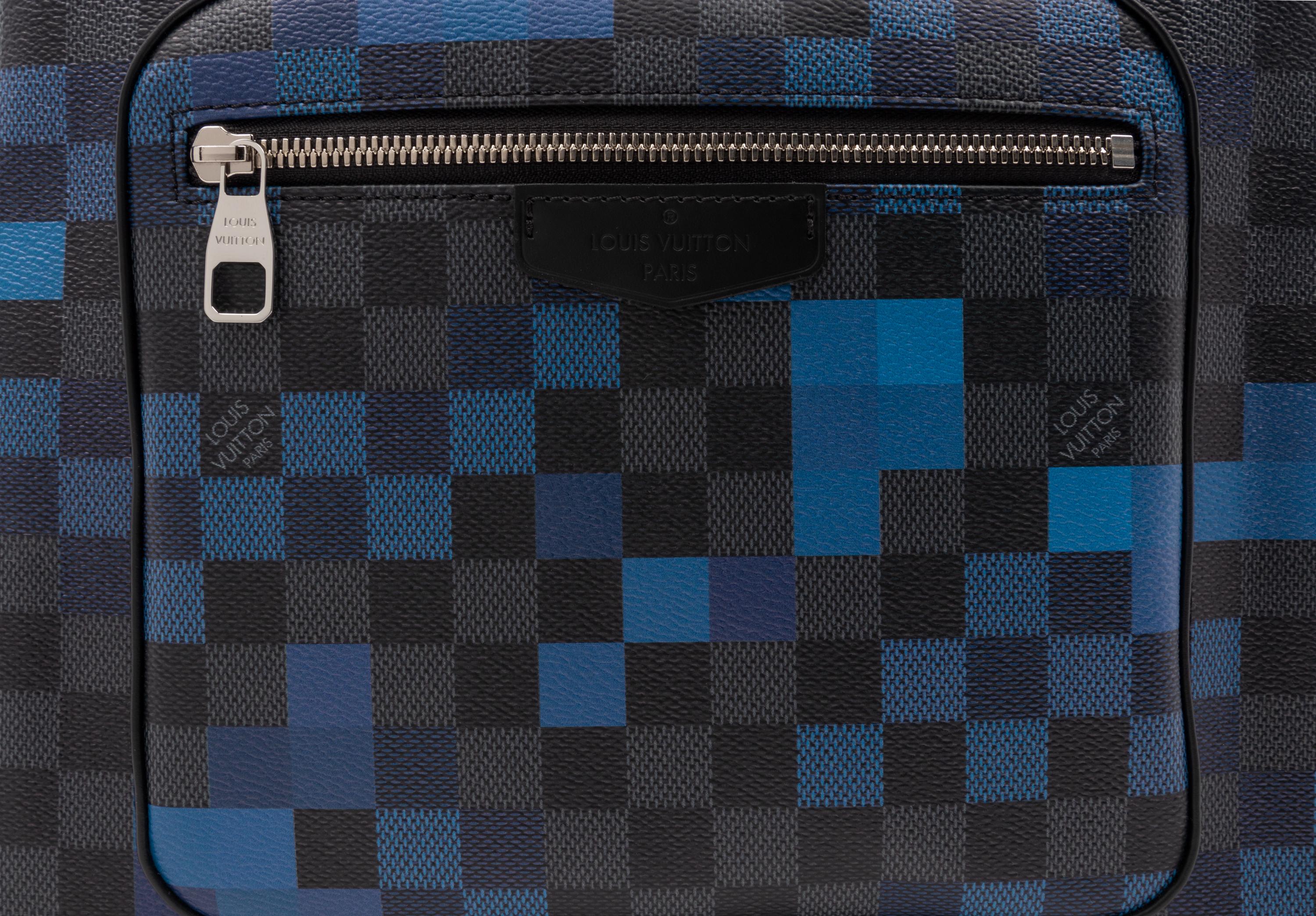 Louis Vuitton Josh Backpack in Damier Graphite Coated Canvas, Pixel Blue, 2018