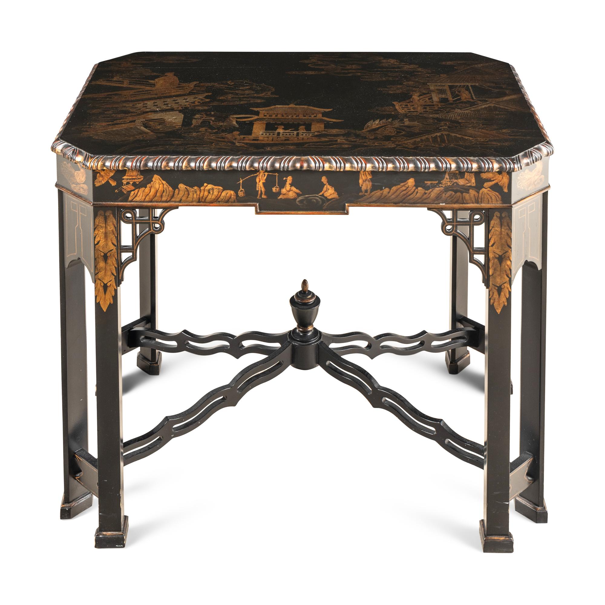 A Chinoiserie Decorated Center Table
