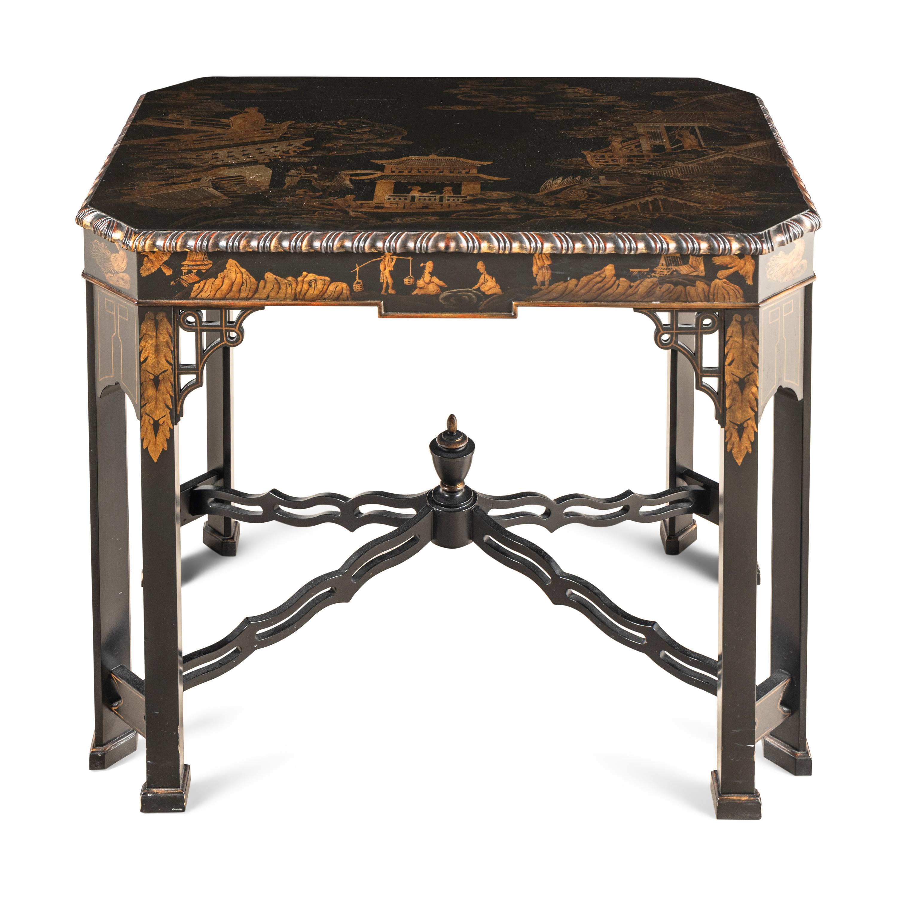 A Chinoiserie Decorated Center Table