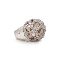 CULTURED PEARL AND DIAMOND RING
