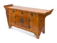 A Chinese Elmwood Altar Coffer Cabinet — LATE 18TH/EARLY 19TH CENTURY