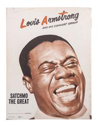ARMSTRONG, Louis (1901-1971). Louis Armstrong and his Concert Group: Satchmo the Great . Ca 1950s.