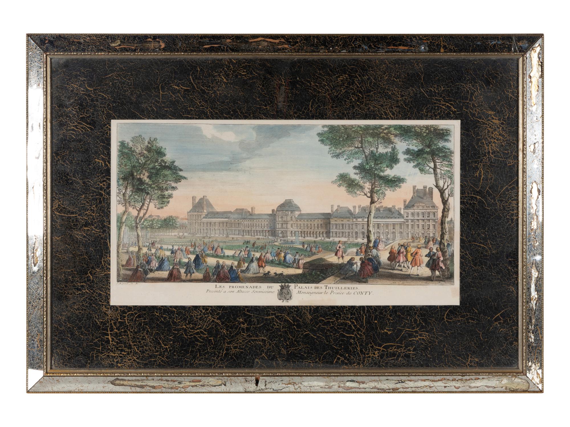 A Group of Eight Hand Colored Topographical Engravings