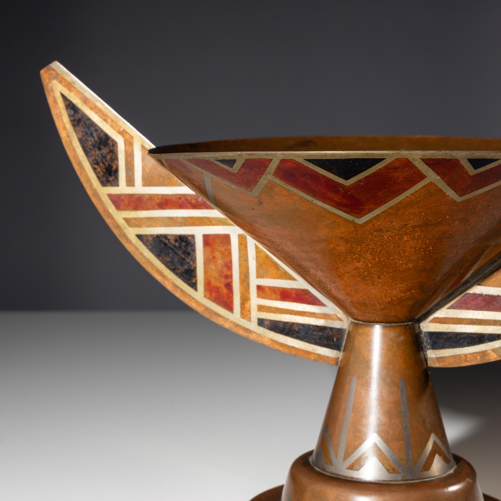 Dinanderie centerpiece, c. 1920