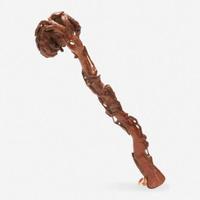 A Chinese carved bamboo ruyi scepter 竹雕佛手如意 18th/19th century ???????