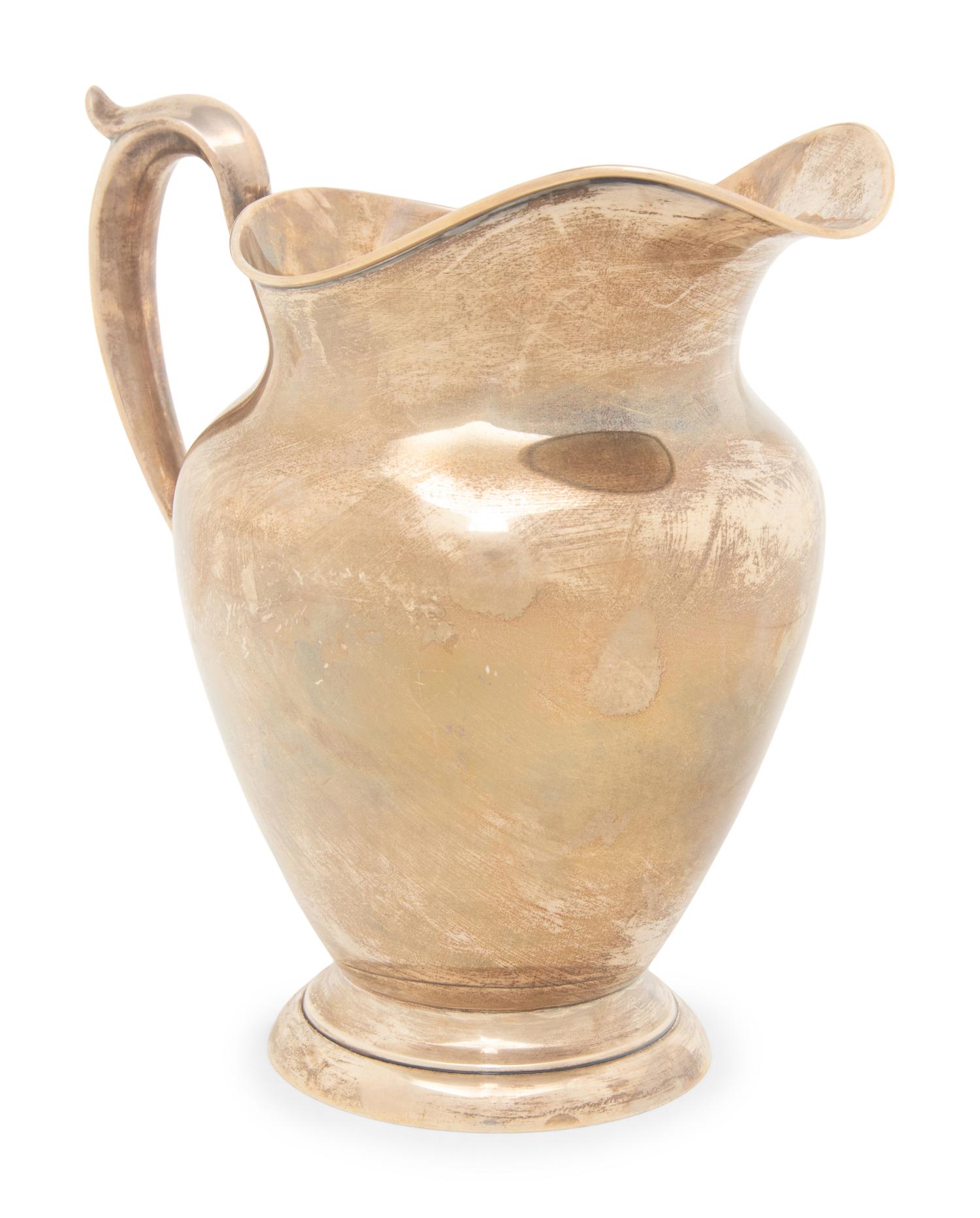 An American Silver Pitcher