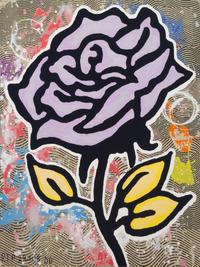 Donald Baechler, (American, b. 1956), Six Roses, 2015 (a suite of six works)