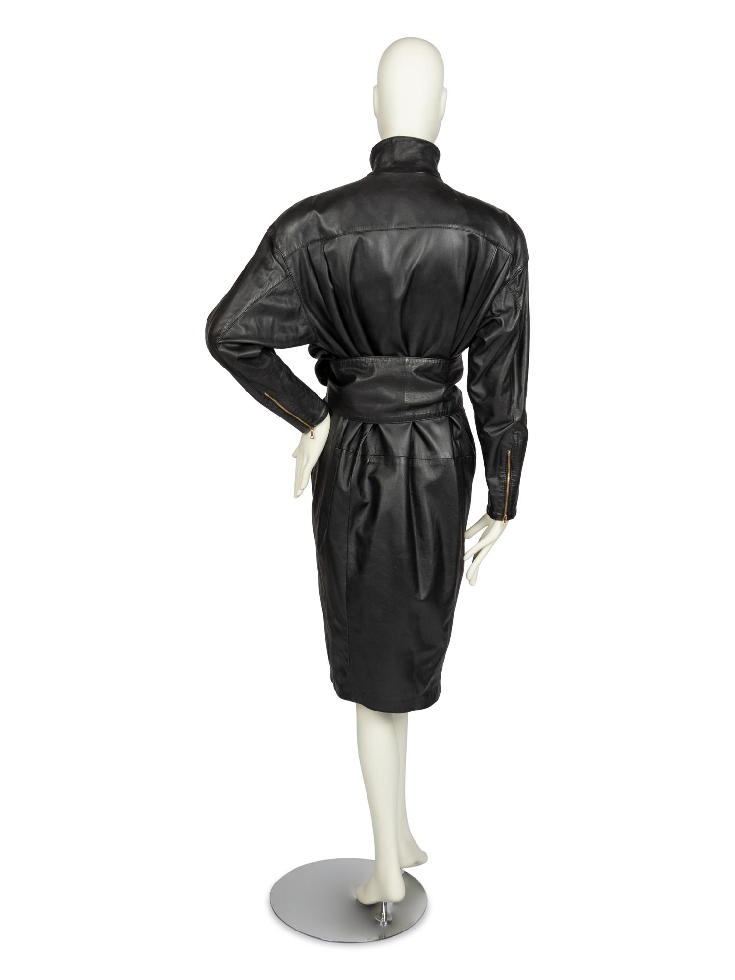 Six Designer Leather Items: Fendi & Gianfranco Ferre, 1980s