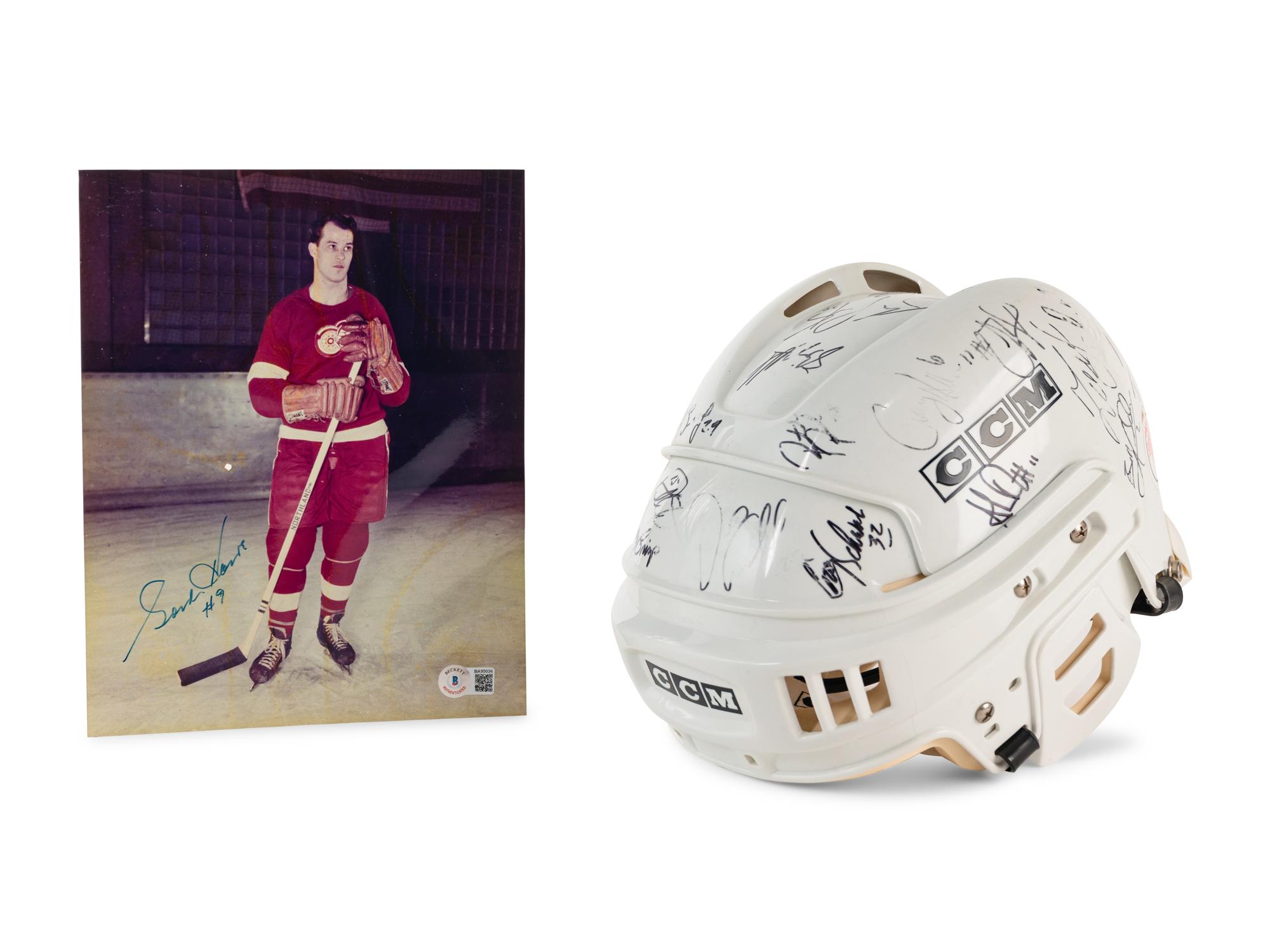 A Group of Hockey Hall of Fame Signed Autograph Items Including Gordie Howe (BAS Beckett Authentication Services Certified),
