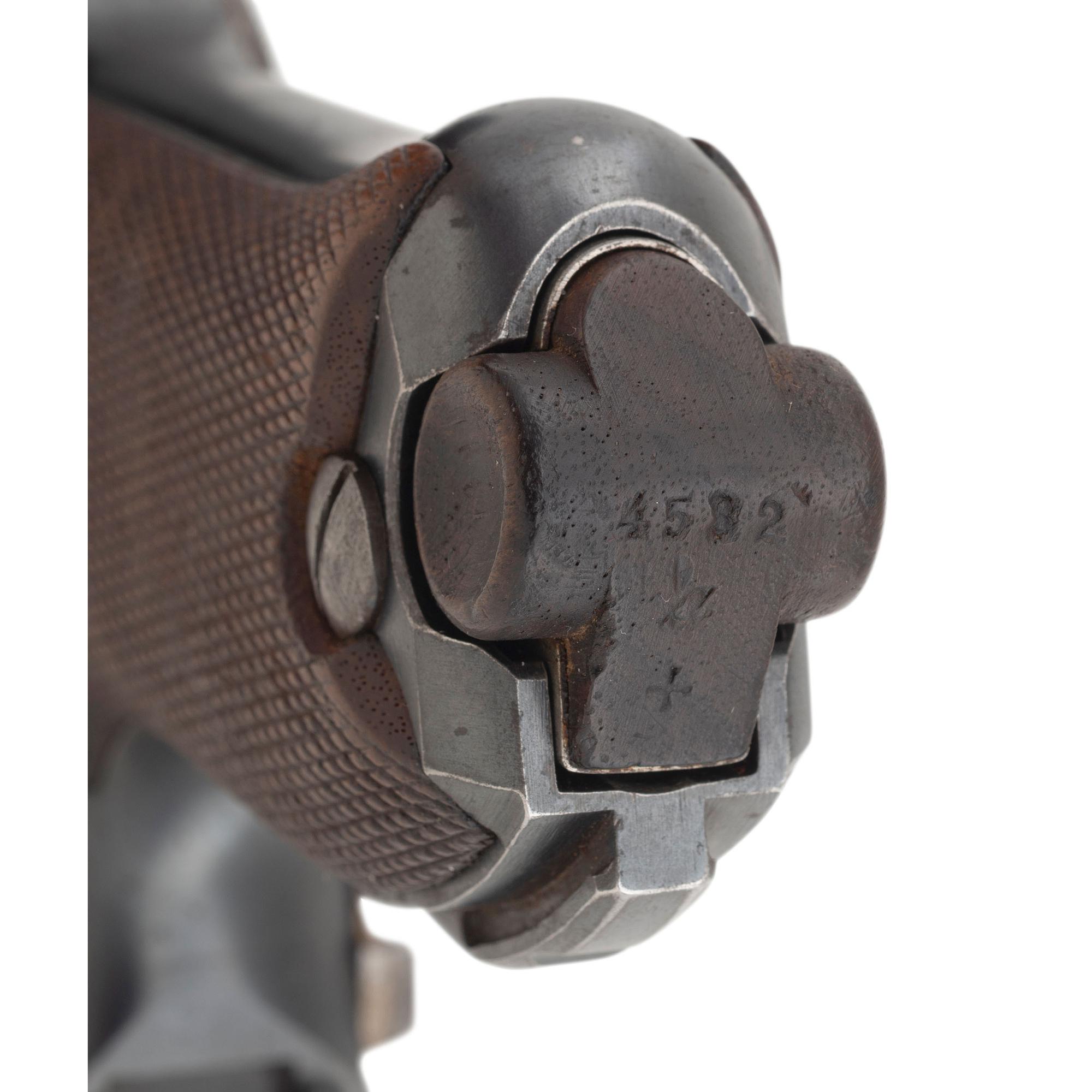 **WWI Era 1916 Dated DWM Luger with Non-Matching Holster