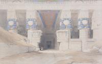 David Roberts, (British, 1796-1864), Karnac, Temple of Aboo Simbel, Dendera, El Kasne and Temple of Baalbec (five works)
