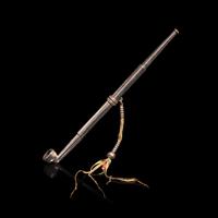 A Tibetan Silver Pipe, 19th/Early 20th century — 晚清-民國 藏式銀烟管