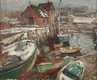 William Lester Stevens (American, 1888-1969) - Rockport Winter, Motif #1