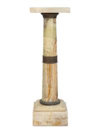 A Gilt Metal Mounted Onyx Pedestal — 19TH CENTURY