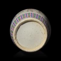 A Large Chinese Famille Rose Porcelain 'Wu Shuang Pu' Vase, 19th Century — 清晚期 五彩無雙譜大瓶