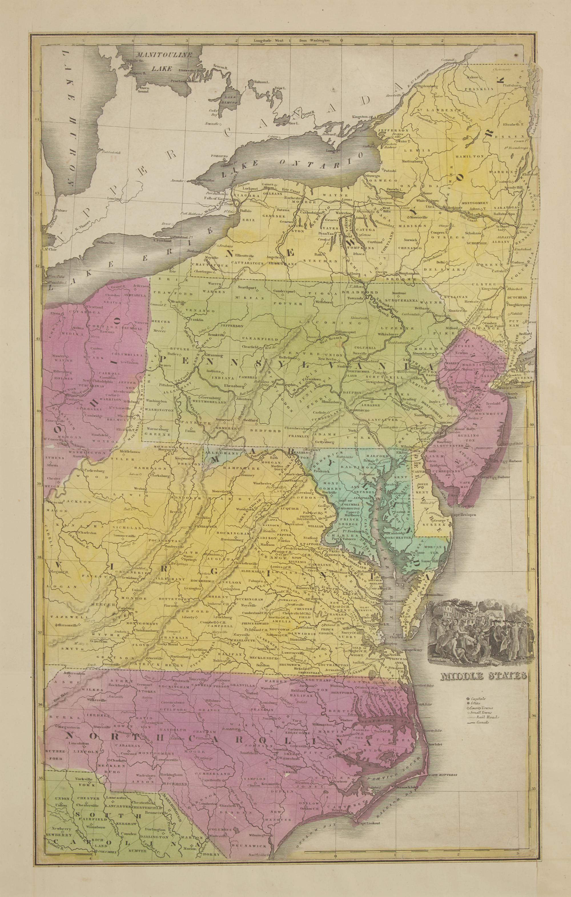 [Philadelphia] Group of 6 prints of William Penn's Treaty with the Indians...