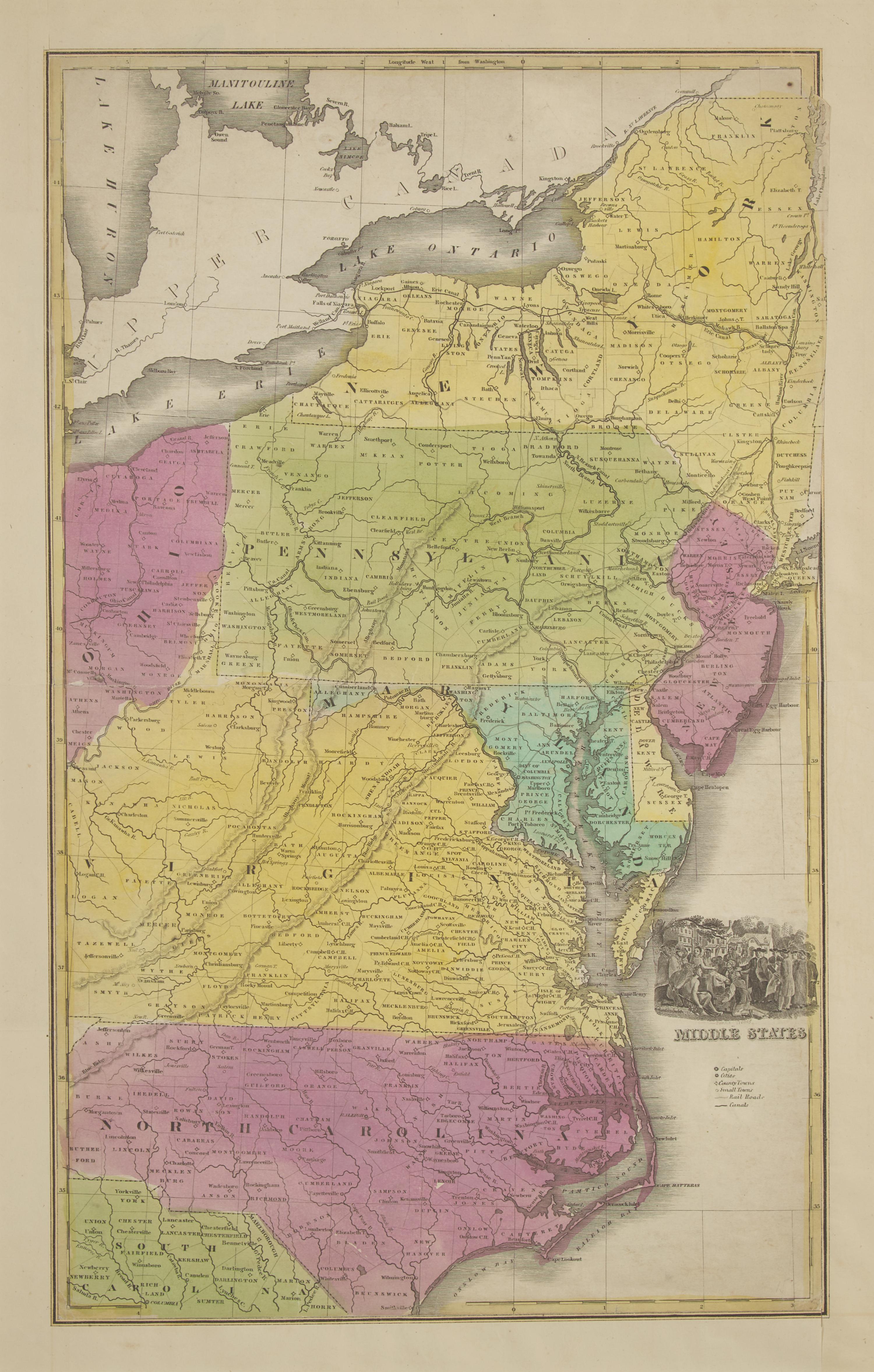 [Philadelphia] Group of 6 prints of William Penn's Treaty with the Indians...
