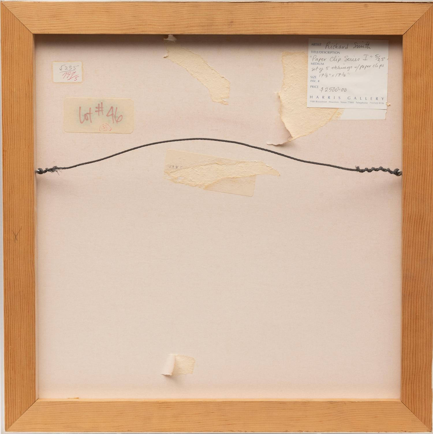 Paper Clip Suite I (suite of five), 1974