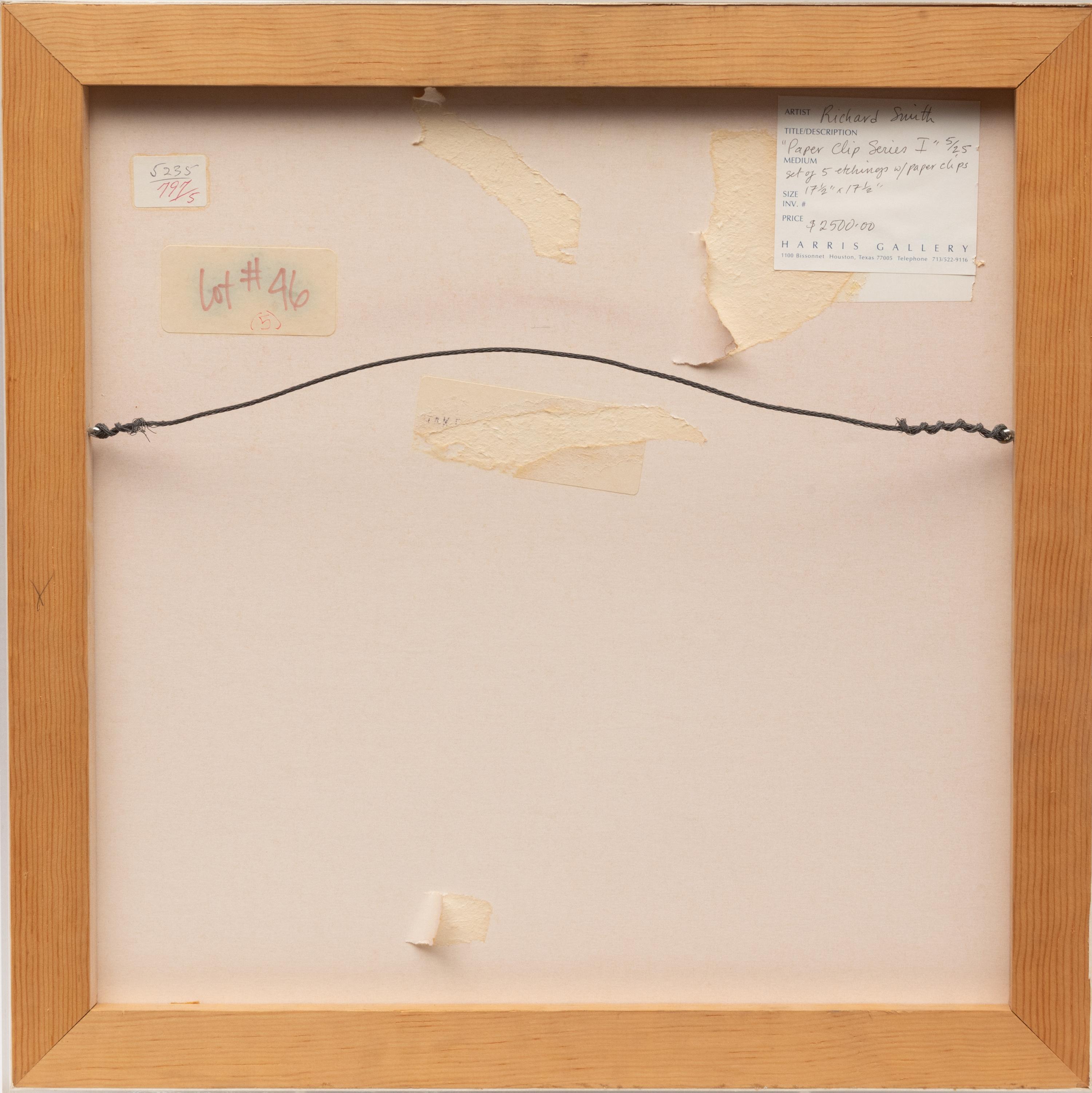 Paper Clip Suite I (suite of five), 1974