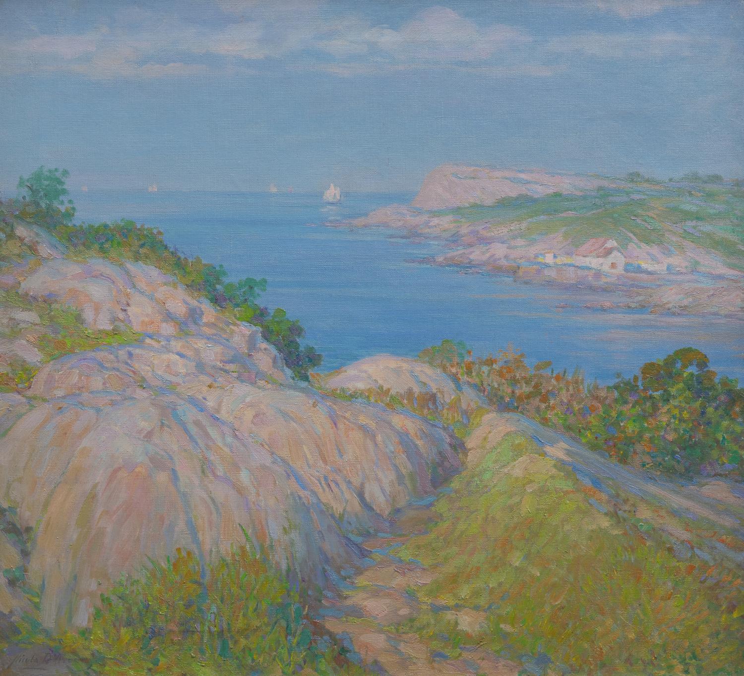 Inlet with Sailboats