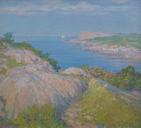 Inlet with Sailboats