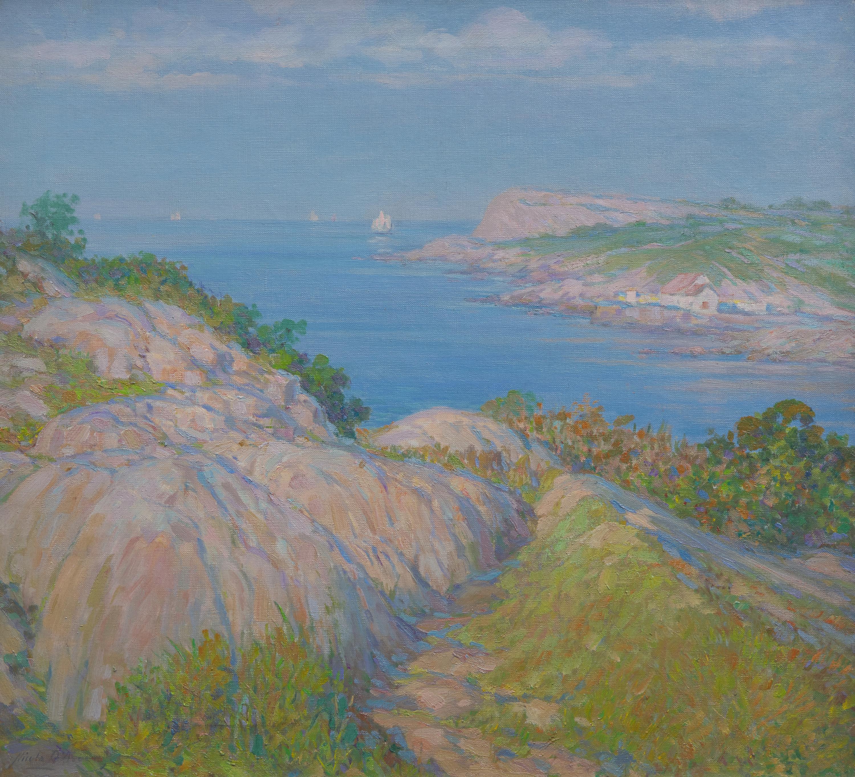 Inlet with Sailboats