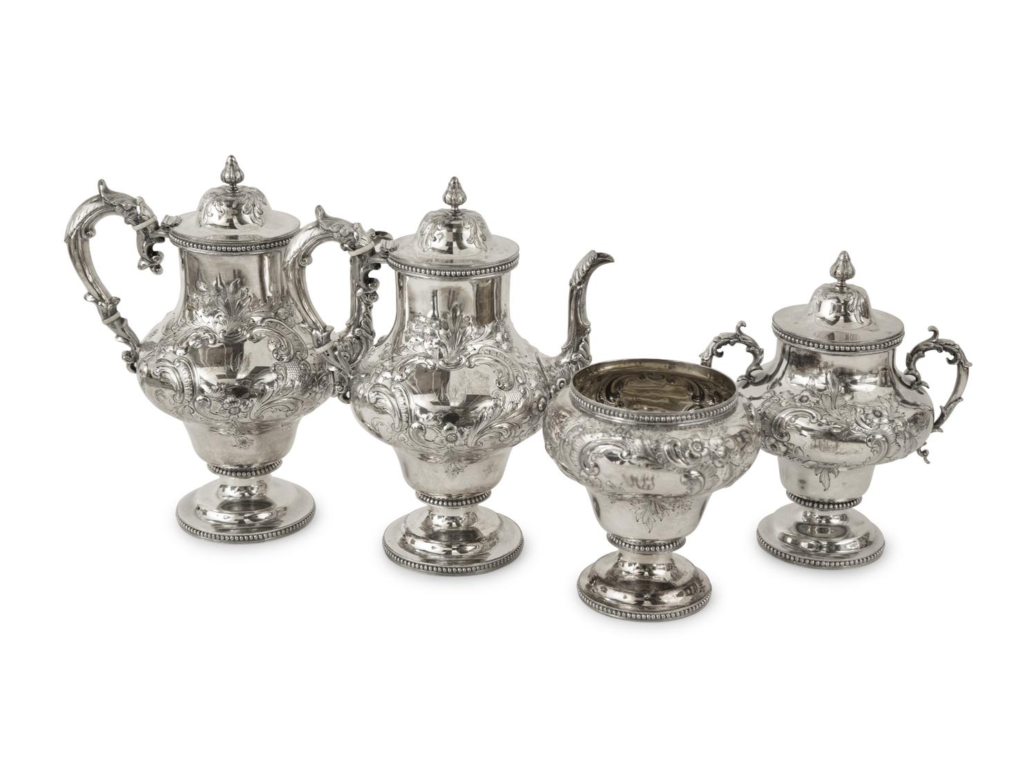 An American Silver Four-Piece Coffee Service