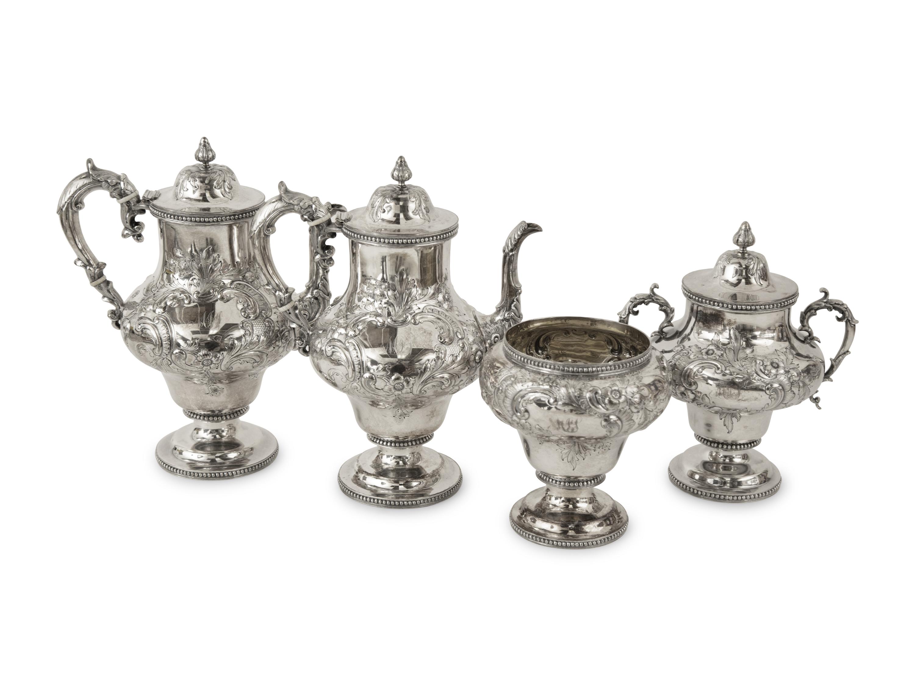 An American Silver Four-Piece Coffee Service