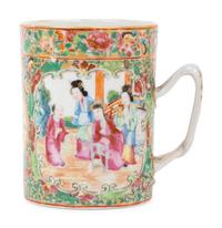Three Chinese Rose Medallion Porcelain Articles