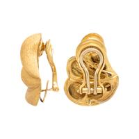 Yvel, Yellow Gold and Baroque Cultured Pearl Earrings