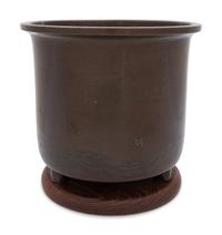 A Silver Inlaid Bronze Planter